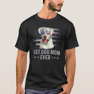 Labrador Retriever Mama Vintage Amerikanische Flag T-Shirt