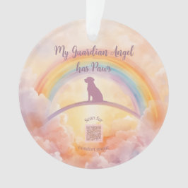 Labrador Retriever Memorial Ornament – Rainbow