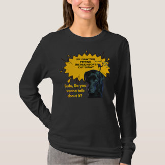 Labrador Retriever mit Angebot für alle Hunde und  T-Shirt