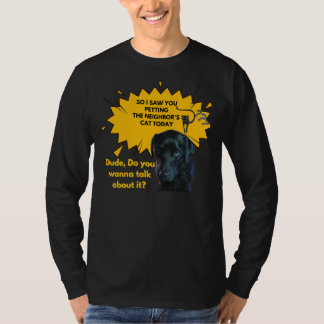 Labrador Retriever mit Angebot für alle Hunde und  T-Shirt