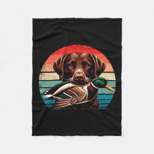 Labrador Retriever mit Mallard Entenjagd Fleecedecke