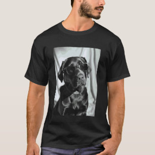 Labrador Retriever mit Sonnenbrille Cooler Hund Fo T-Shirt