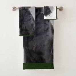 Labrador Retriever mit Weihnachten Badhandtuch Set