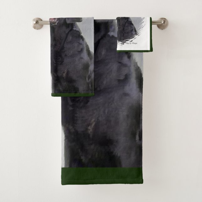 Labrador Retriever mit Weihnachten Badhandtuch Set (Insitu)