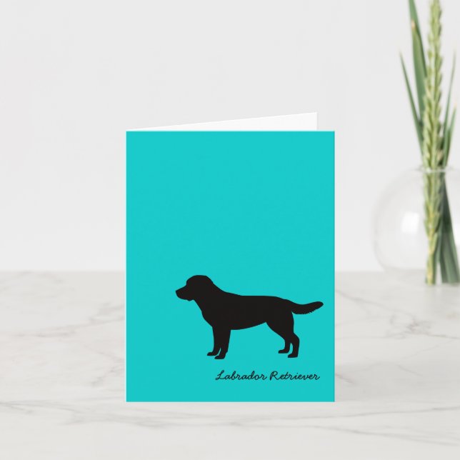 Labrador-Retriever-Mitteilungskarten Karte (Vorderseite)