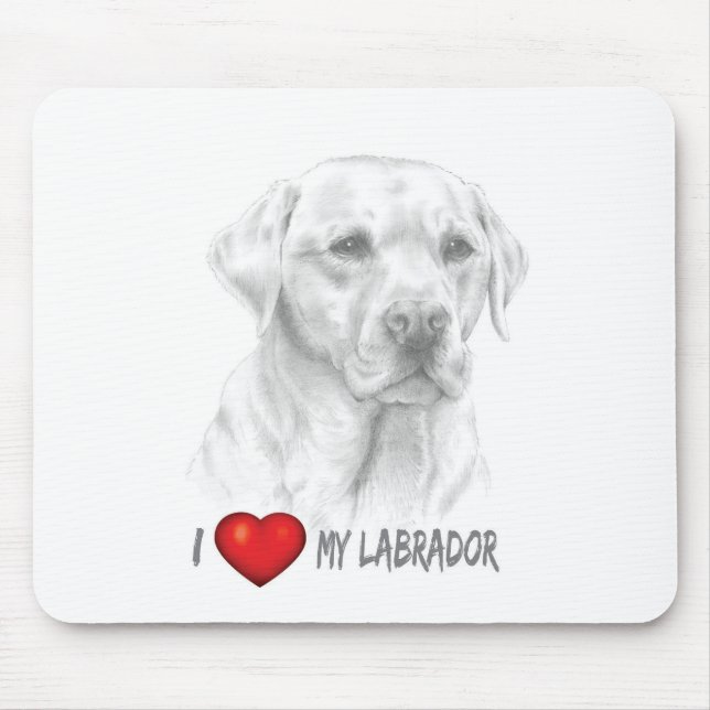 Labrador Retriever Mouse Pad Mousepad (Vorne)
