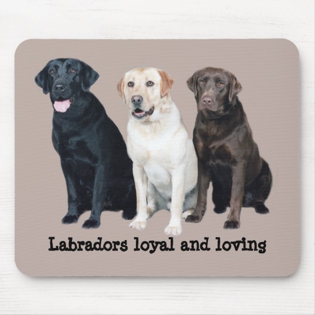 Labrador retriever Mousepad (Vorne)