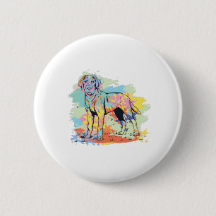 Labrador Retriever Niedlich Hund Button