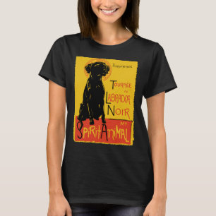 Labrador Retriever Niedlich Hund Chat Noir Mashup T-Shirt