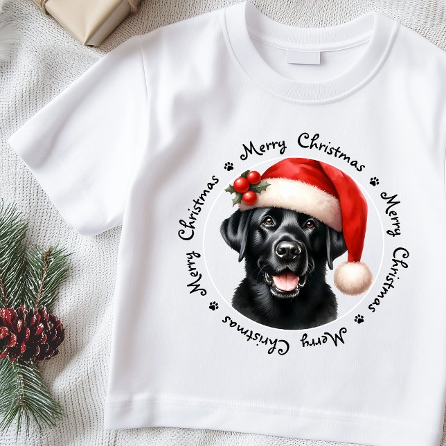 Labrador Retriever Niedlich Santa Dog Familienweih T-Shirt (Von Creator hochgeladen)