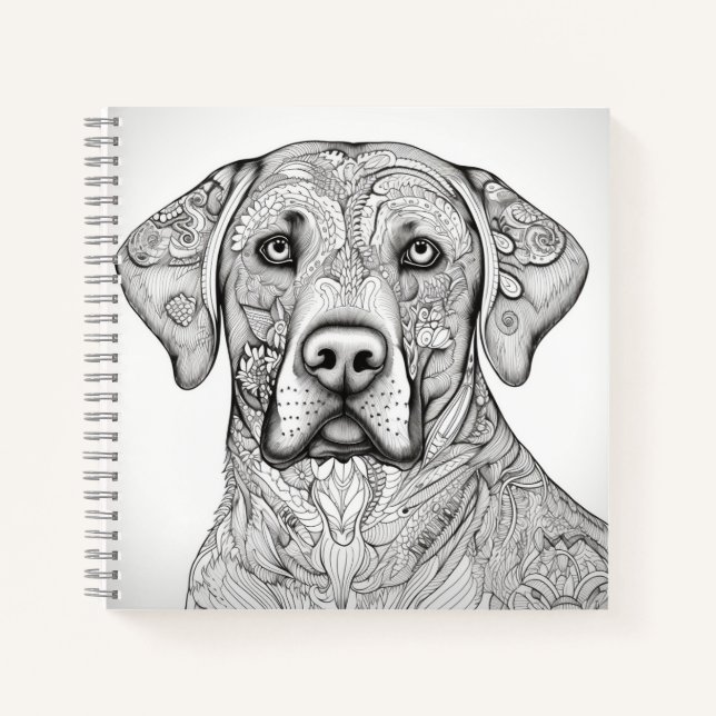 Labrador Retriever Notebook Notizbuch (Vorderseite)