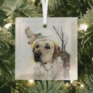Labrador Retriever Ornament Aus Glas