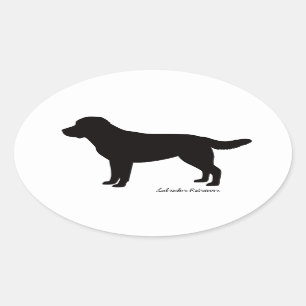 Labrador Retriever Oval Stickers
