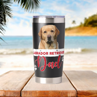 LABRADOR RETRIEVER Papa Labrador Retriever Hunde L Thermobecher