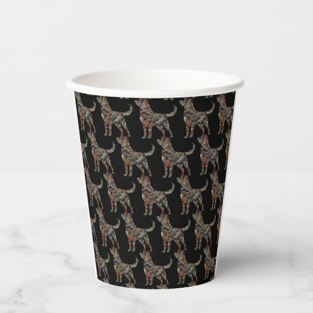 Labrador Retriever Paper Coffee Cups Pappbecher (Vorderseite)
