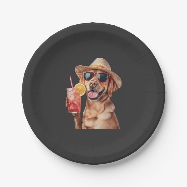 Labrador Retriever   Pappteller (Vorderseite)