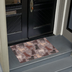 Labrador Retriever Paws and Bones Doormat Fußmatte