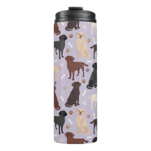 Labrador Retriever Paws and Bones Thermal Tumbler Thermosbecher