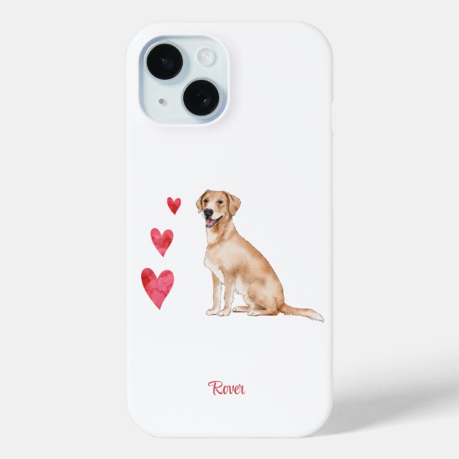 Labrador Retriever Personalisiert Hund Case-Mate iPhone Hülle (Rückseite)