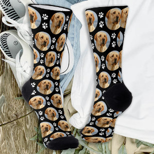 Labrador Retriever Pet Foto Paw Prints Dog Lover Socken