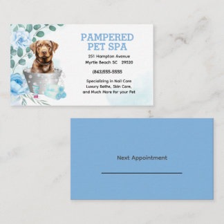 Labrador Retriever Pet Groomer Wellness-Center Ern Visitenkarte