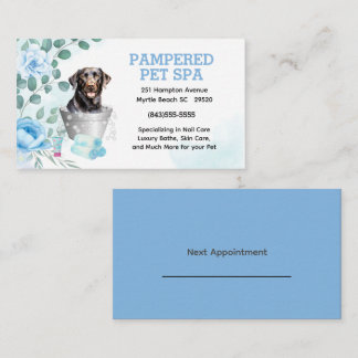 Labrador Retriever Pet Groomer Wellness-Center Ern Visitenkarte