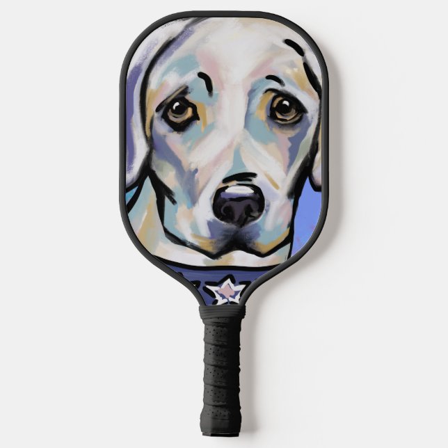 Labrador Retriever Pickleball Schläger (Rückseite)