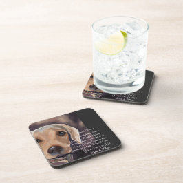 Labrador Retriever Poetry Getränkeuntersetzer