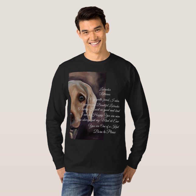 Labrador Retriever Poetry T-Shirt (Vorne ganz)