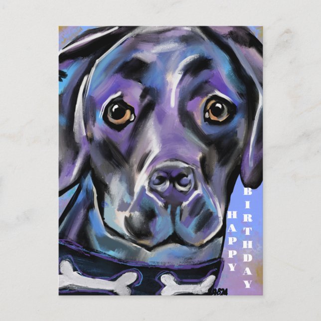 LABRADOR RETRIEVER POSTKARTE (Vorderseite)