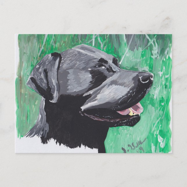 Labrador Retriever Postkarte (Vorderseite)