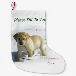 Labrador Retriever Puppy Christmas Kleiner Weihnachtsstrumpf