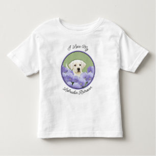 Labrador Retriever Puppy Painting Original Dog Art Kleinkind T-shirt
