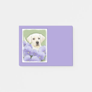 Labrador Retriever Puppy Painting Original Dog Art Post-it Klebezettel