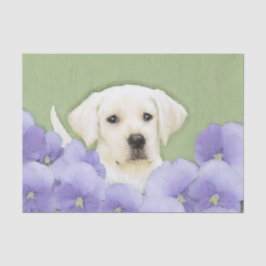 Labrador Retriever Puppy Painting Original Dog Art Seidenpapier