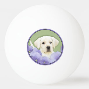 Labrador Retriever Puppy Painting Original Dog Art Tischtennisball
