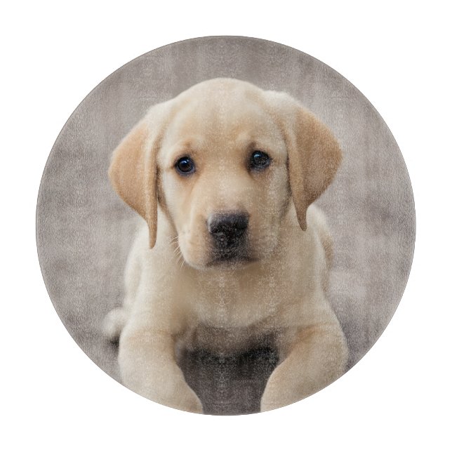 Labrador Retriever Puppy Schneidebrett (Vorderseite)