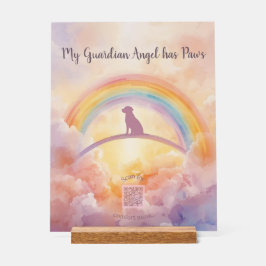  Labrador Retriever Rainbow Bridge Memorial Sign Acrylschild