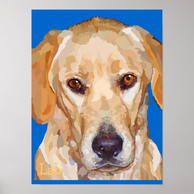 Labrador Retriever "Reggie" Poster (Vorne)