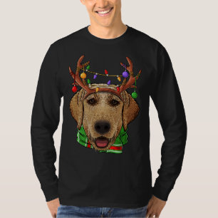 Labrador Retriever Reindeer Antlers Niedlich Weihn T-Shirt