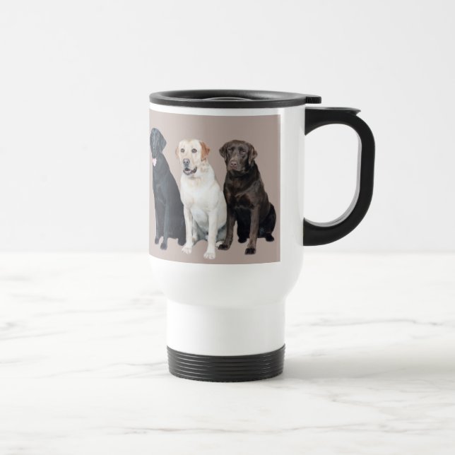 Labrador-Retriever-Reise-Tasse Reisebecher (Rechts)