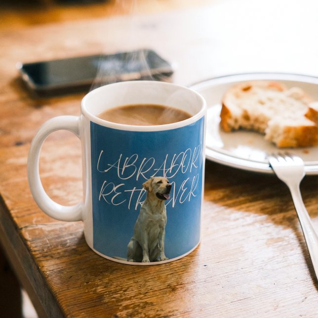 Labrador Retriever Retro Foto Hundemutter Geschenk Kaffeetasse (Von Creator hochgeladen)