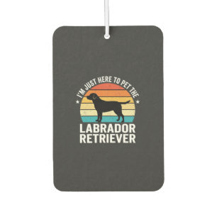 Labrador Retriever Retro Hund Streicheln Autolufterfrischer