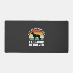 Labrador Retriever Retro Hund Streicheln Schreibtischunterlage