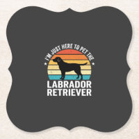 Labrador Retriever Retro Hund Streicheln