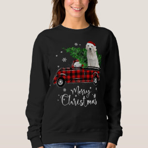 Labrador Retriever Ride Red Truck Sweatshirt