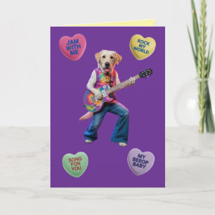 Labrador Retriever Rocker Valentinstagskarte Feiertagskarte