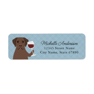 Labrador Retriever Rücksendeadressen-Aufkleber
