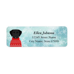 Labrador Retriever Rücksendeadressen-Aufkleber