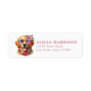 Labrador Retriever Rücksendeadressen-Aufkleber